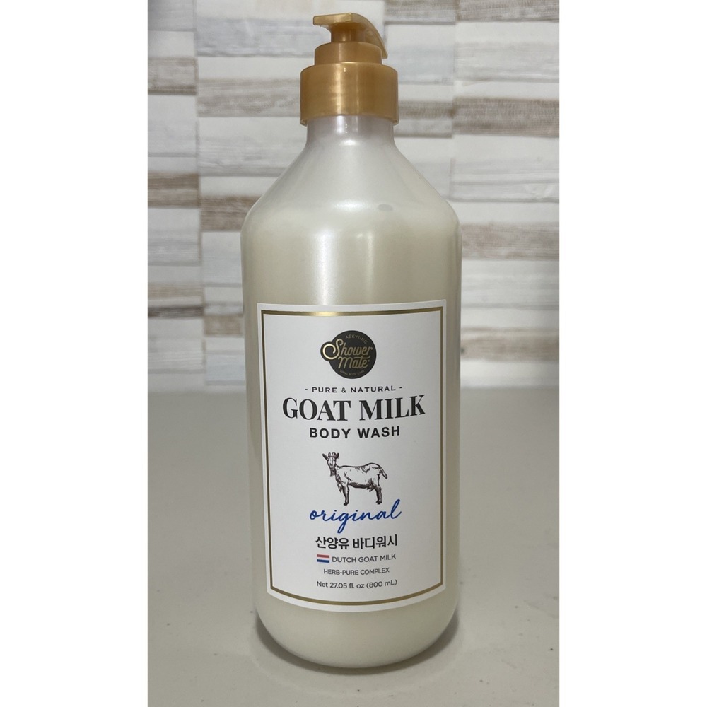 Goat Milk Body Wash Shower Mate Original Pure Natural Dutch Goat Milk 800ml NEW